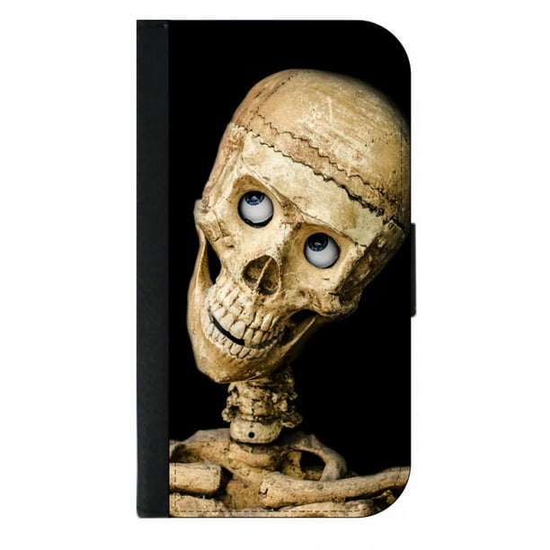 Skateboards And Skeleton-retro Blocking Print Passport Holder Cover Case Travel Luggage Passport Wallet Card Holder Made With Leather For Men Women Kids Family 